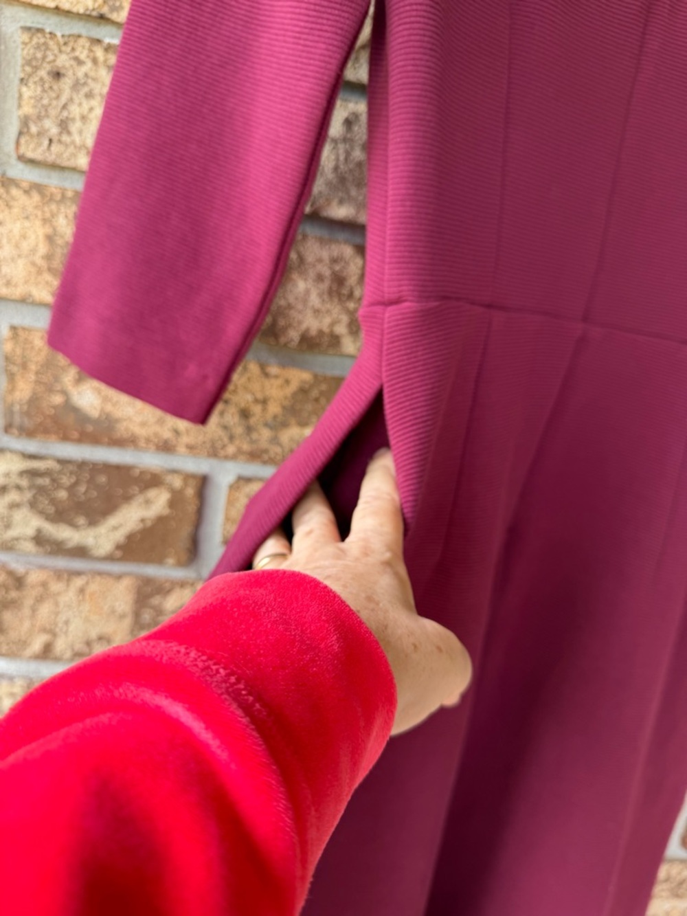 Boden Violet Ottoman Dress Women’s Size 6 Regular Ruby Color Pockets Beautiful! - Picture 10 of 11